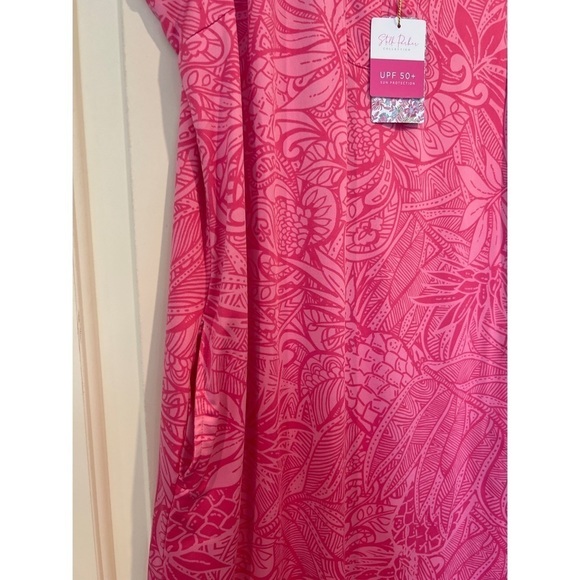 STELLA PARKER UPF 50 FUSCIA SWIM DRESS - Picture 4 of 5